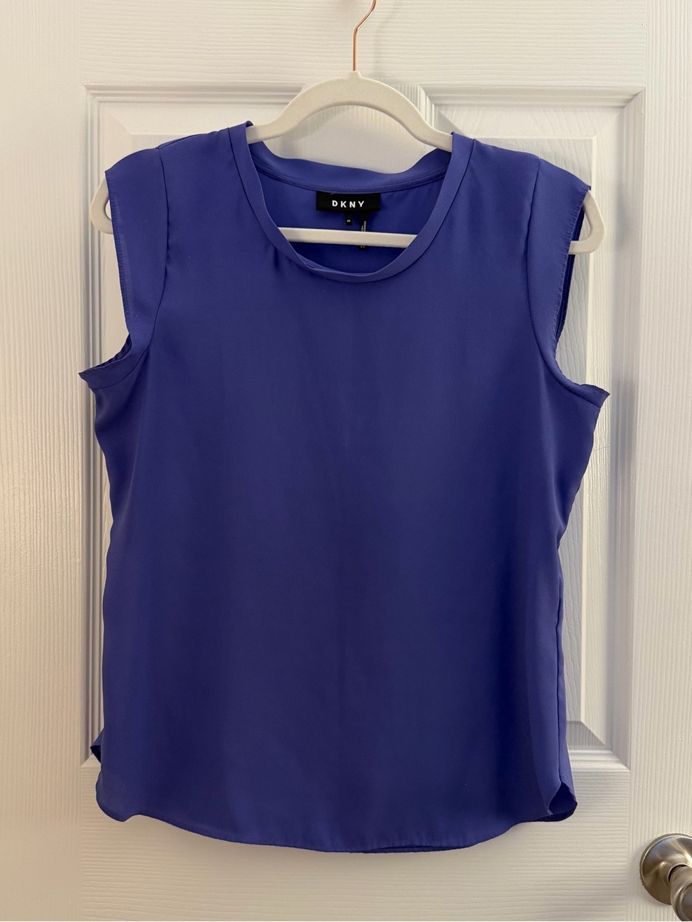 DKNY Purple Sleeveless Suit Blouse Extra Small